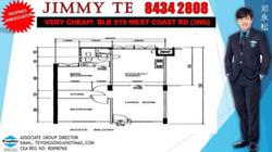Blk 519 West Coast Road (Clementi), HDB 3 Rooms #100565452